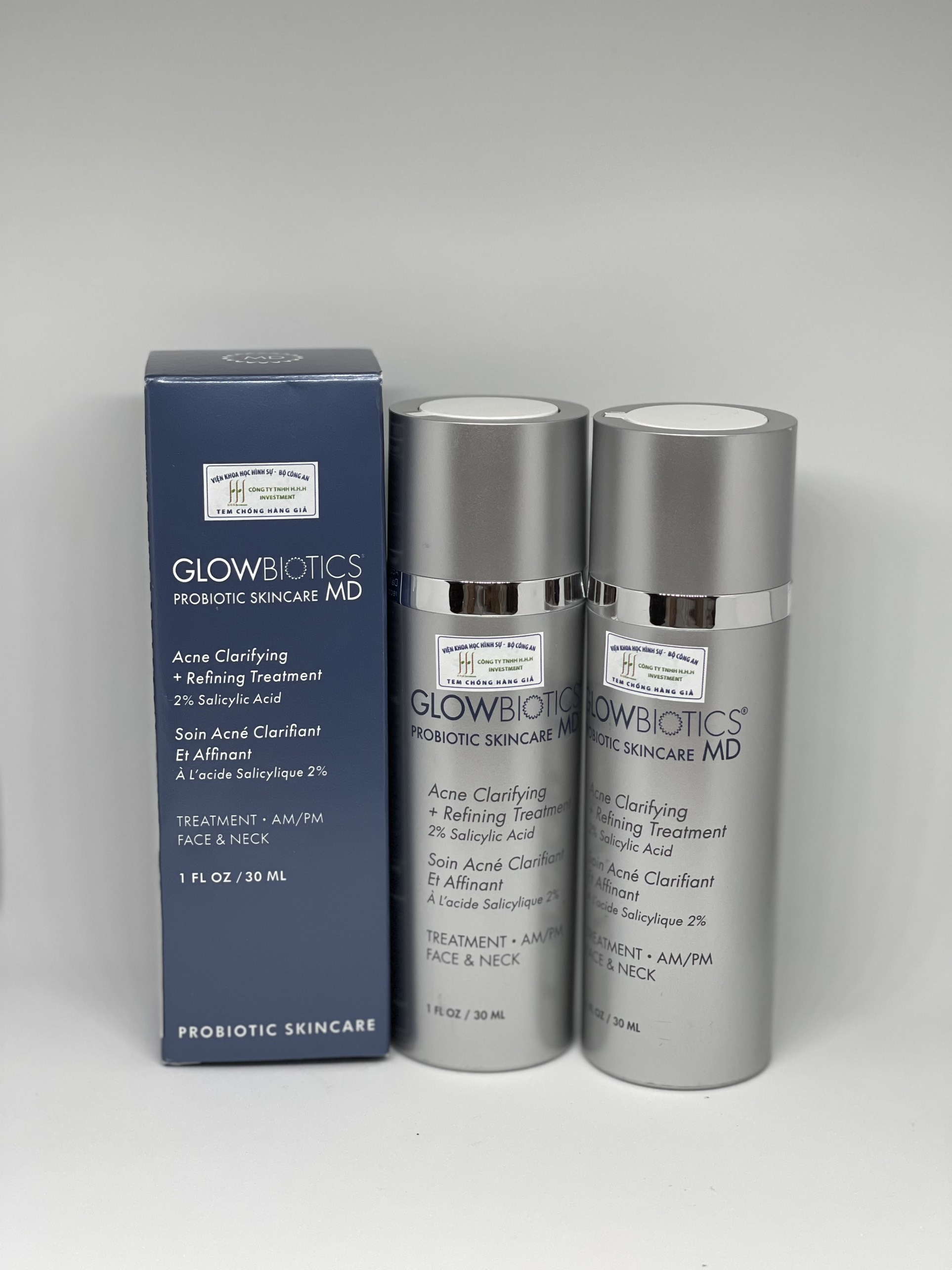 Serum kiểm soát bã nhờn GLOWBIOTICS Acne Clarifying + Refining Treament (30ml) [ NHẬP KHẨU]