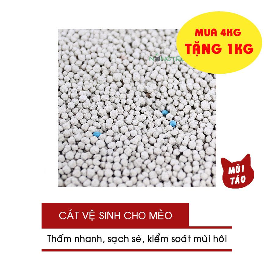 [KHUYẾN MÃI] Cát Vệ Sinh Cho Mèo Hương Táo - Bao 1kg - [Nông Trại Thú Cưng]