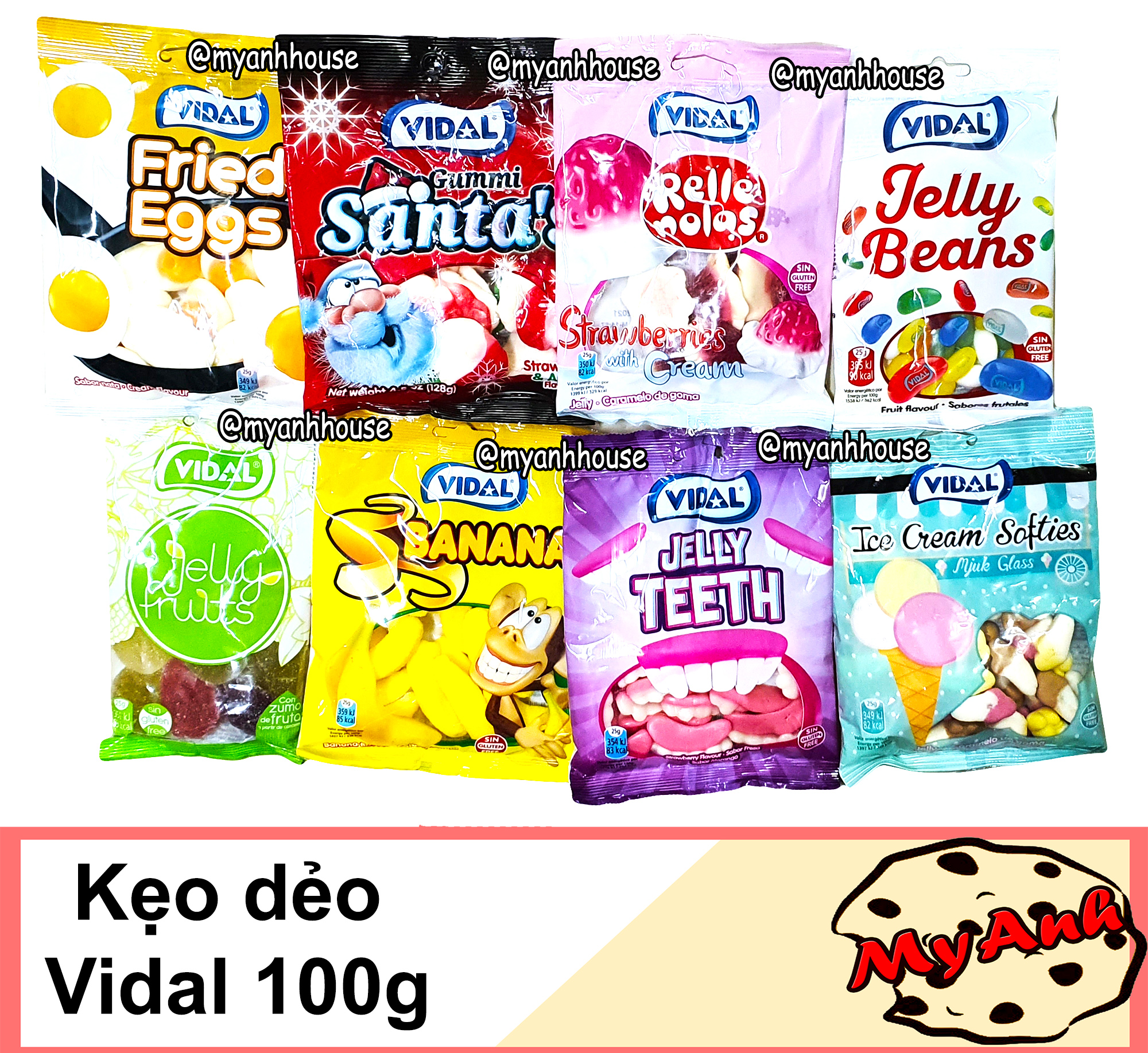 (HẠT ĐẬU) KẸO DẺO VIDAL 100G DATE T3/2023