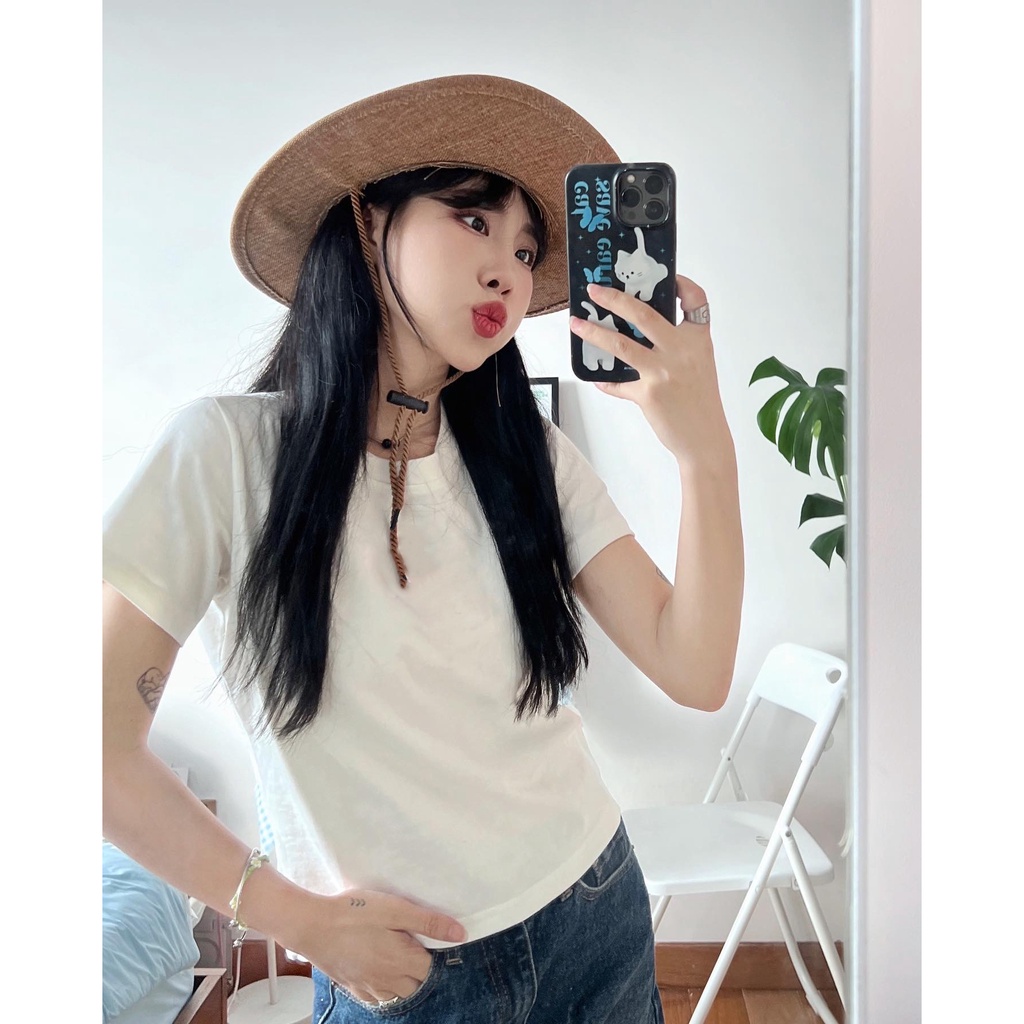 Áo Thun Nữ Baby Tee PRADIES Trơn / Basic