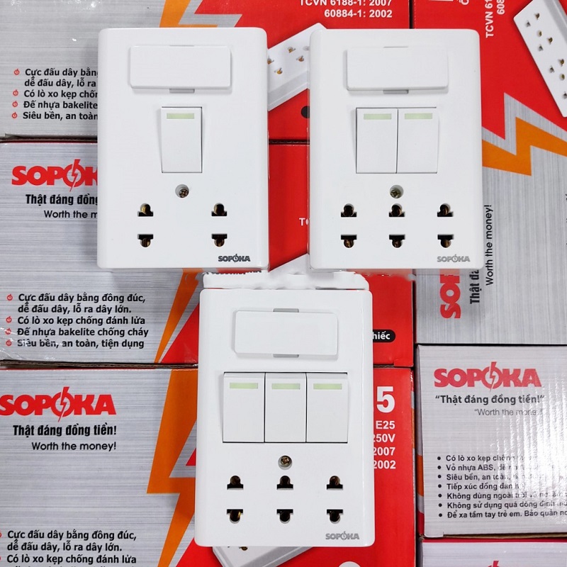 Bảng điện cao cấp Sopoka (E3A, E4A, E5A)