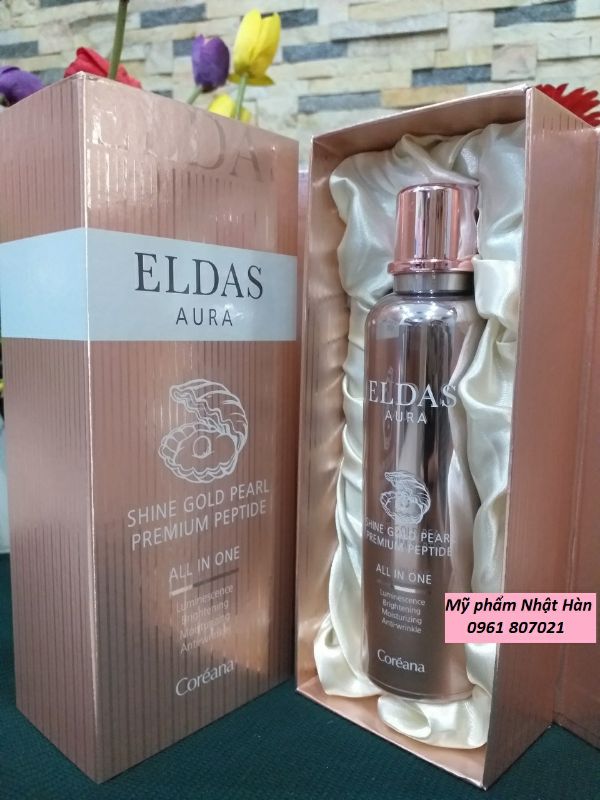 Serum tế bào gốc Eldas Aura Chai 100ml -  Serum ELDAS Eg Tox Program Hộp 4 ống