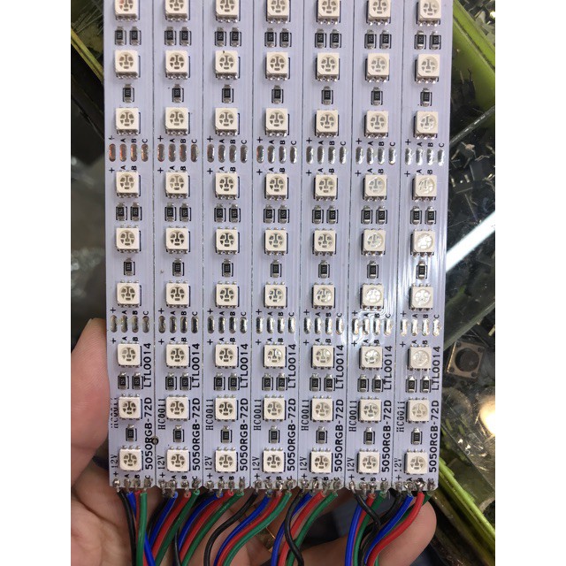 HOT-Led thanh nhôm 7 mầu 5 thanh