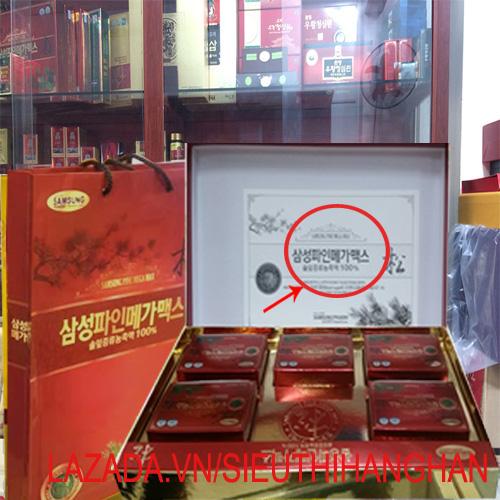 Tinh Dầu Thông Đỏ Sam Sung The Best Hàn Quốc Loại xịn 120 Viên