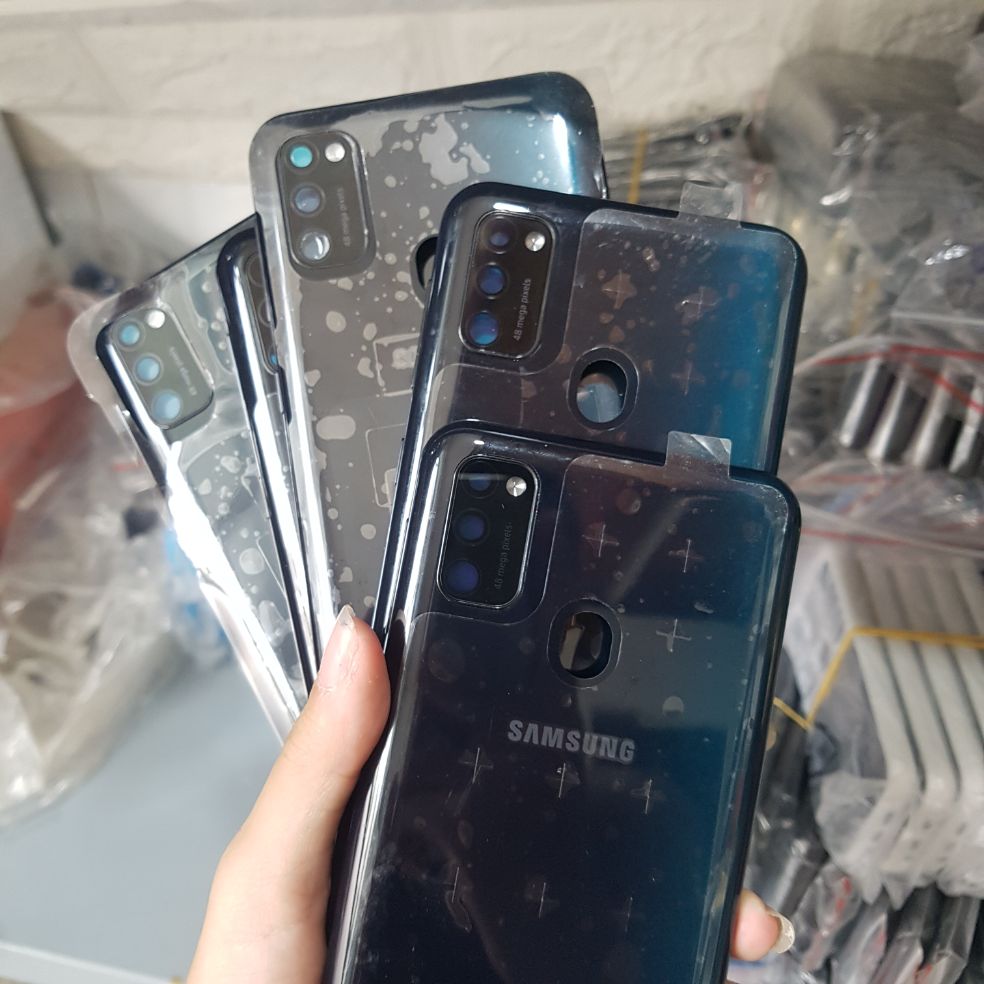 Nắp lưng samsung m30s kèm kính camera zin hàng cao cấp