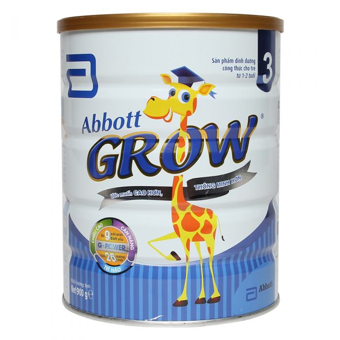 HCMSữa Abbott Grow số 3 lon 900g 1-2 tuổi