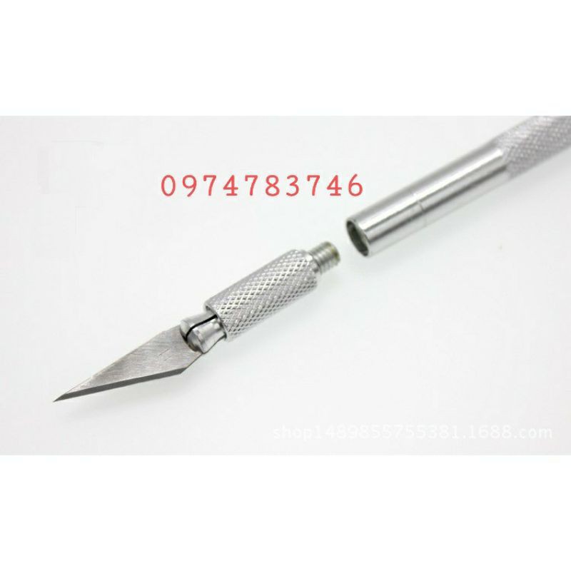Bộ dao  đầu nhọn kèm 6 lưỡi dao