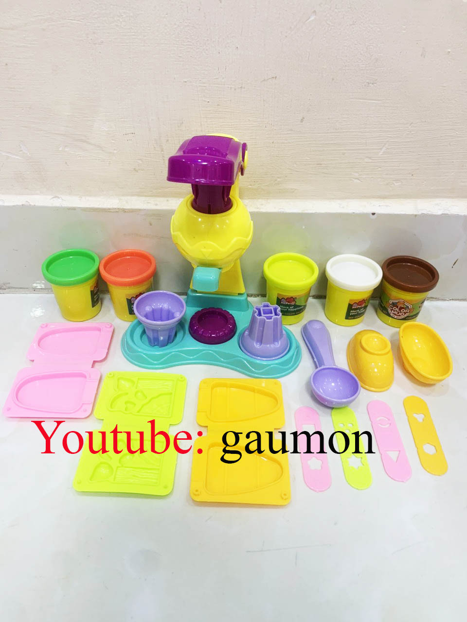 Hộp đô choi đất nặn đất sét làm kem bánh