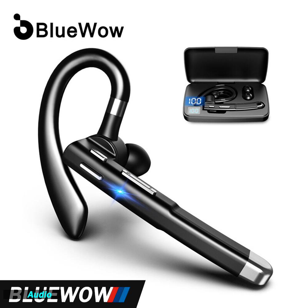 BlueWow Tai Nghe Bluetooth 5.0 Có Micrô Tai Nghe Bluetooth Không Dây Tai Nghe Nhét Tai Tai Có Mic Cho Tài Xế Lái Xe Văn Phòng Công Việc Nói Chuyện Tương Thích Với YYK-520 IOS Android