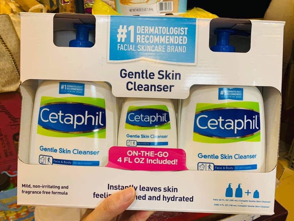 SET 3 CHAI SỮA RỬA MẶT CETAPHIL  - CANADA