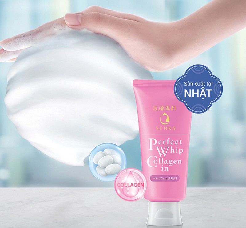 Sữa rửa mặt Collagen  Perfect Whip Collagen