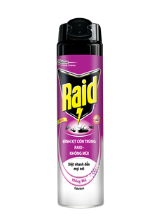 Bình xịt côn trùng Raid không mùi 520ml