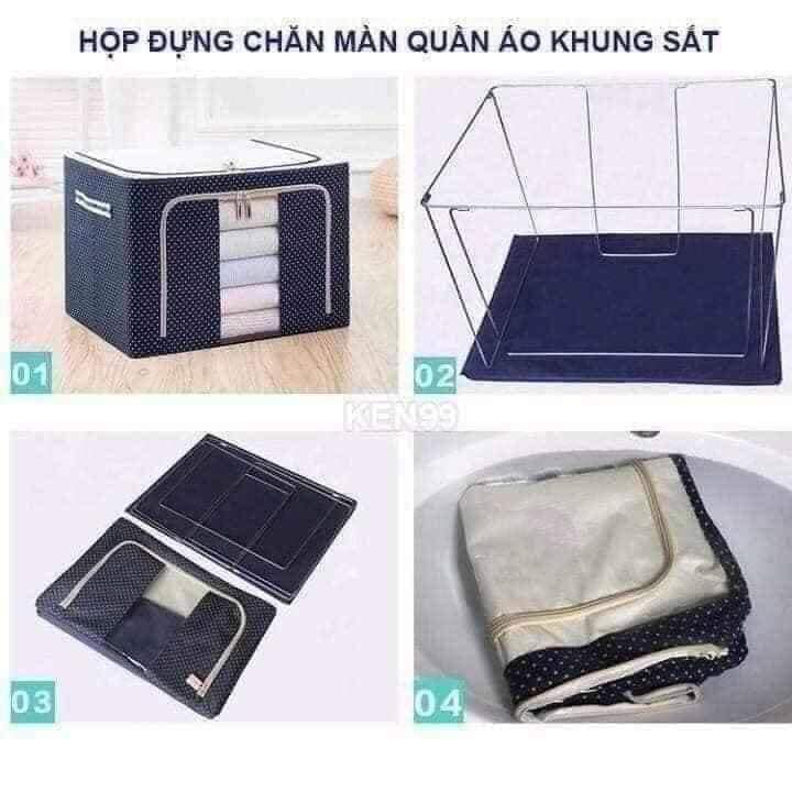 TÚI ĐỰNG CHĂN KHUNG SẮT CAO CẤP BỀN, ĐẸP