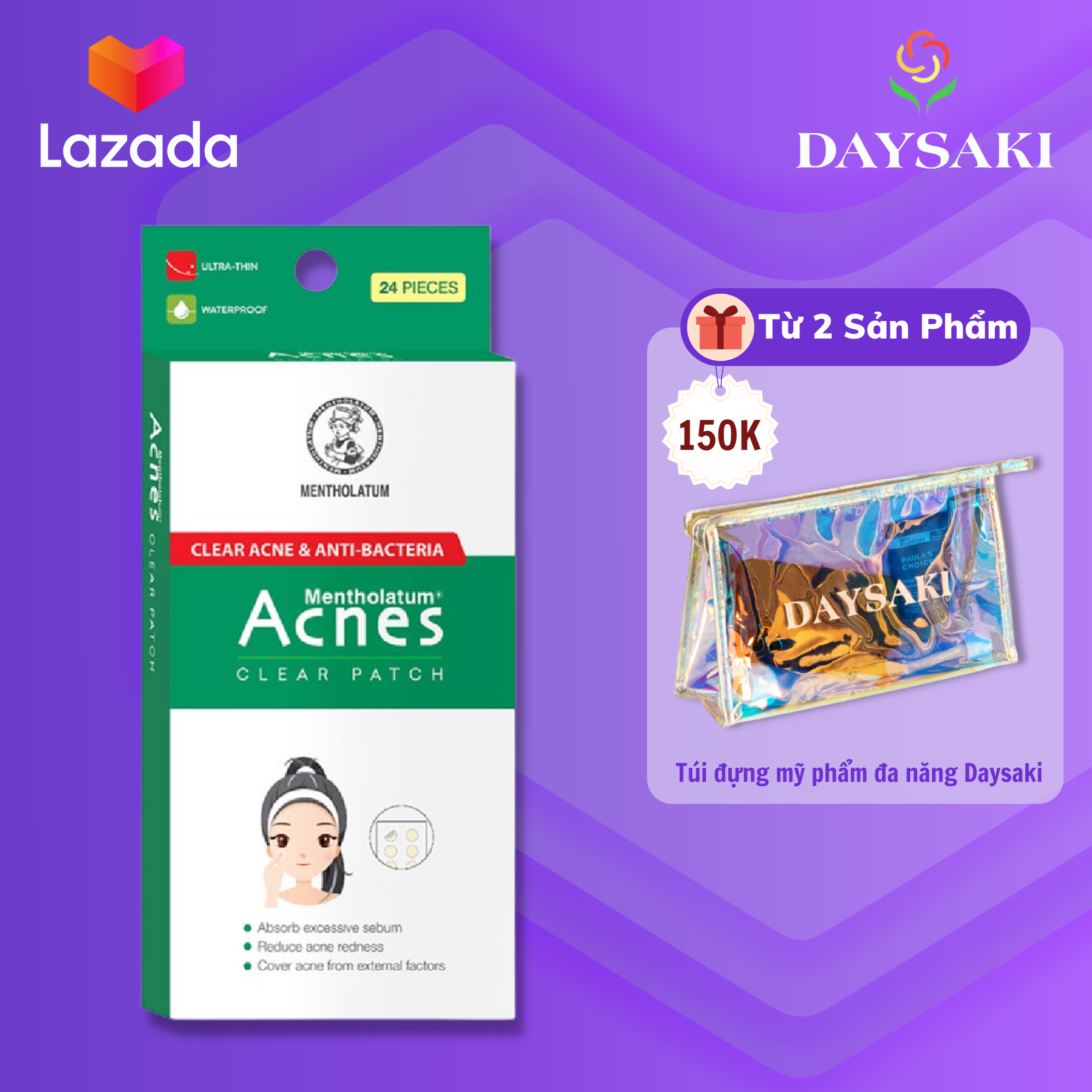Acnes Miếng Dán Mụn Clear Patch 24 miếng