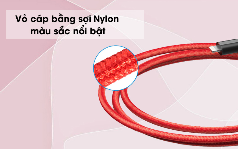 Cáp Lightning MFI 0.9 m Anker PowerLine+ A8121 Đỏ ( Likenew )