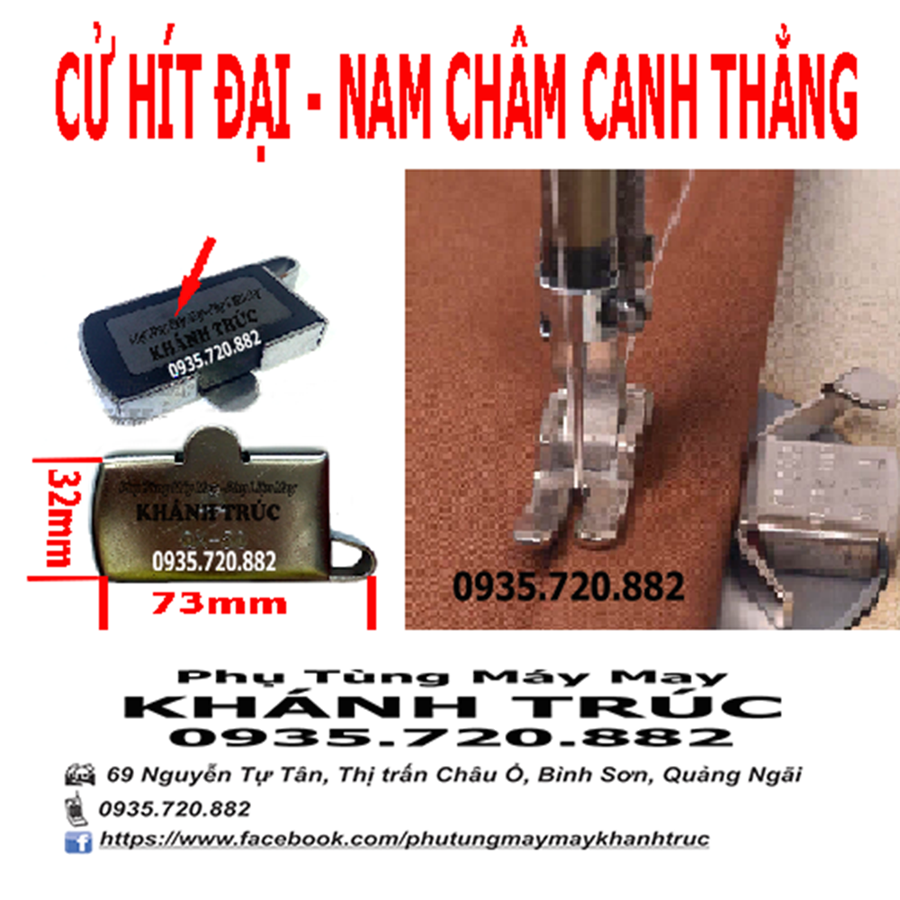 Cử hít đại - gá may thẳng máy may công nghiệp