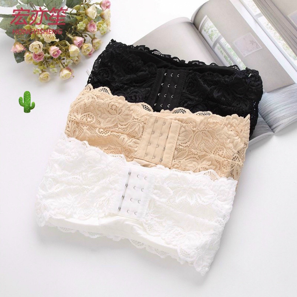 ÁO ỐNG VIỀN REN THUN MỀM CÓ MÚT NGỰC PCC