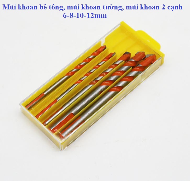 Mũi khoan đa năng Kapusi 12mm 10mm 8mm 6mm ⚡ CAO CẤP ⚡ Phù hợp khoan nhiều bề mặt cứng