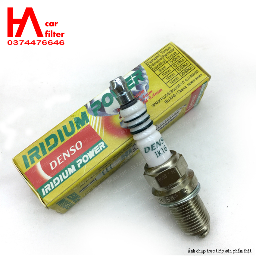 Bugi Denso Iridium Power IK16  (bảo hành 6 tháng)