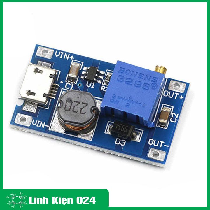 Module Boost DC DC 2-24V 2A MT3608 V2