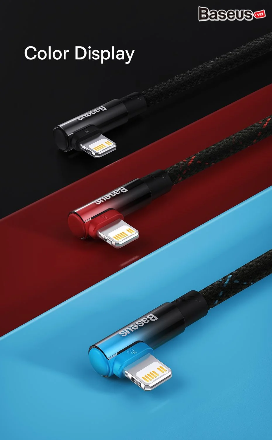 Cáp Sạc Nhanh IPhone 90 Độ Baseus MVP 2 Elbow-shaped Fast Charging Data Cable Type-C to iP 20W