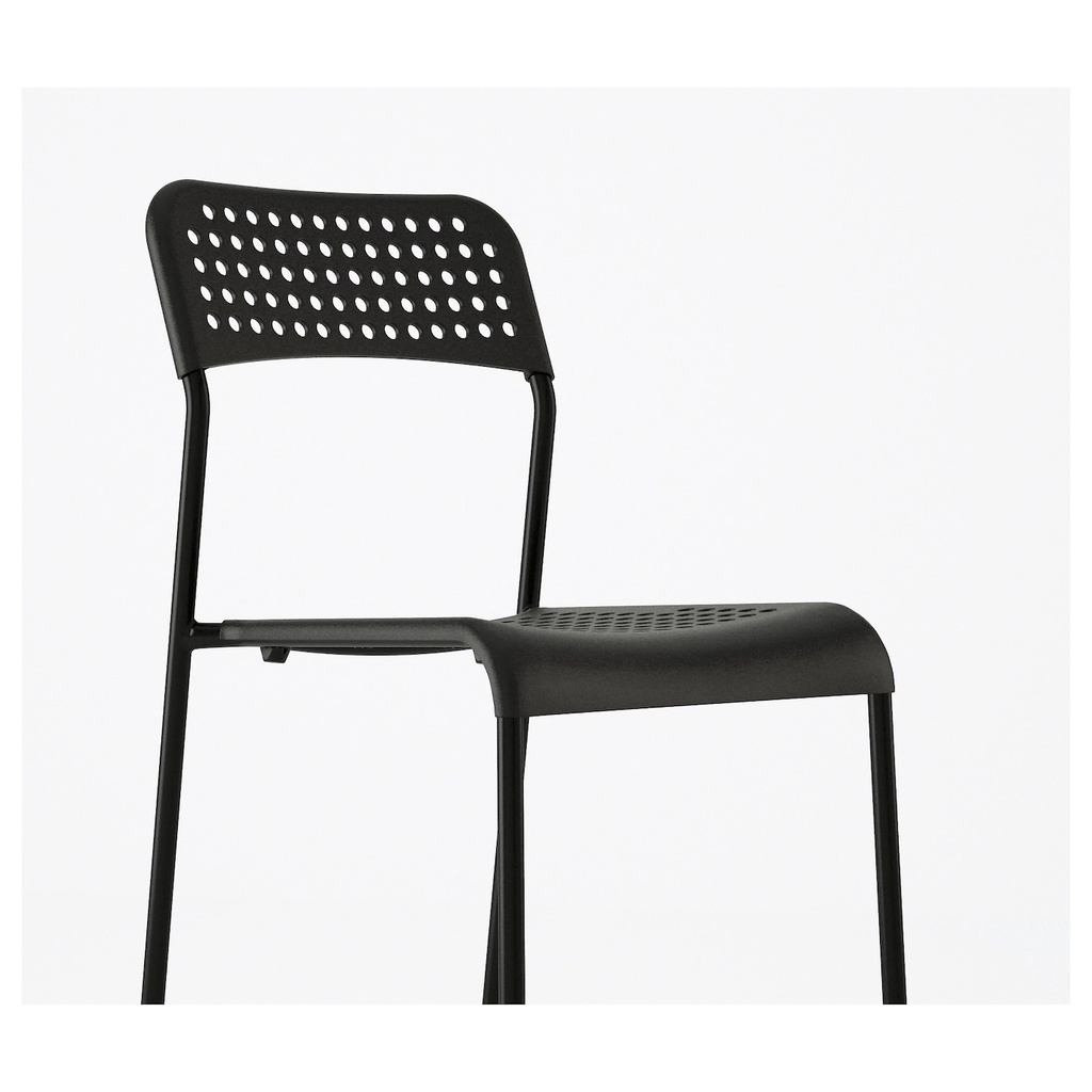 Ghế tựa lưng bàn ăn chân sắt Adde IKEA