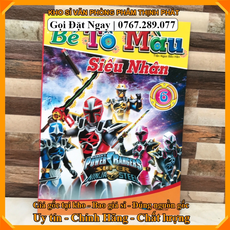 tập tô  màu siêu nhân