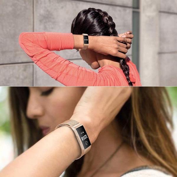 Dây Thép Milanese Loop Stainless Steel Cho Fitbit Charge 3