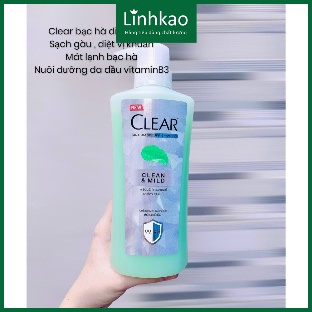 [3 loại] Dầu gội Clear Thái Lan 450g mẫu mới