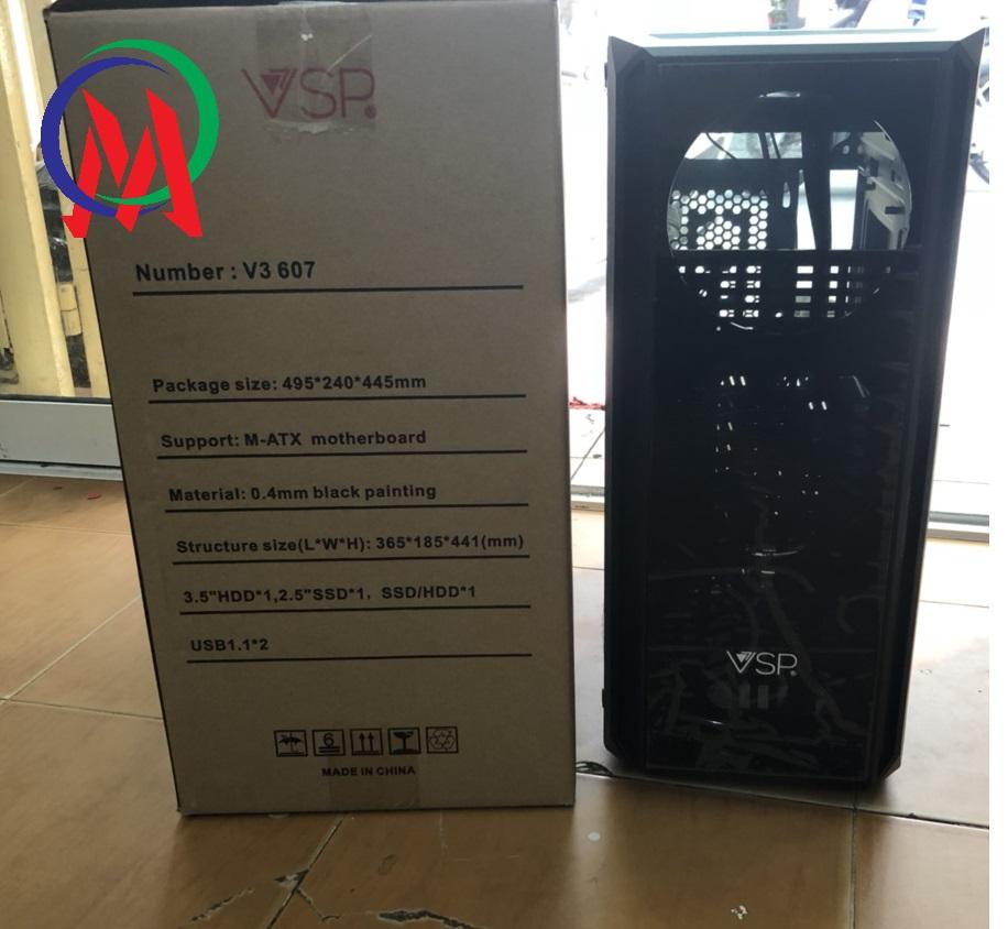 [HCM]Case VSP V3-607 Gaming-Trong Suốt