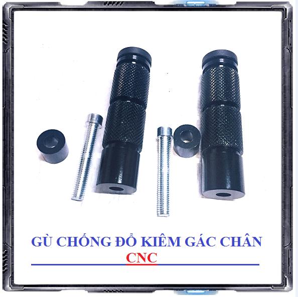 [ Giá 1 đôi ] Gù chống đổ kiêm gác chân sau k9 màu đen
