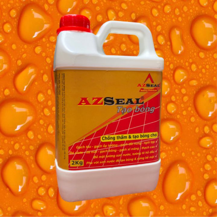 Keo chống thấm tạo bóng gạch đất nung, chất chống thấm gạch tàu AZSeal Tạo bóng - bình 2kg