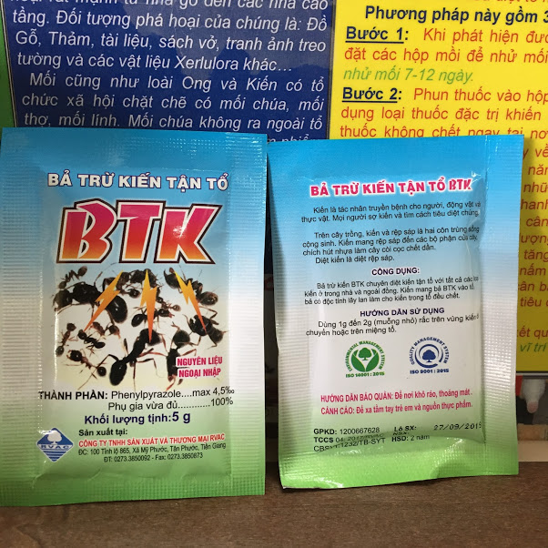 Thuốc diệt Kiến BTK ( Combo 10 gói 5g )