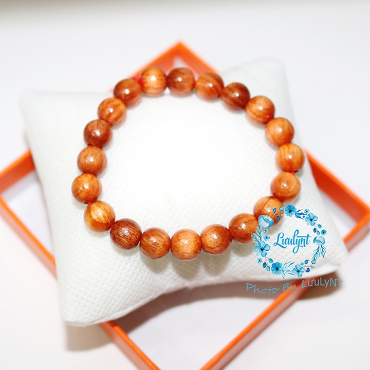Vòng tay gỗ huyết long thấu quang - hạt 10ly - vòng tay đốt trúc gỗ