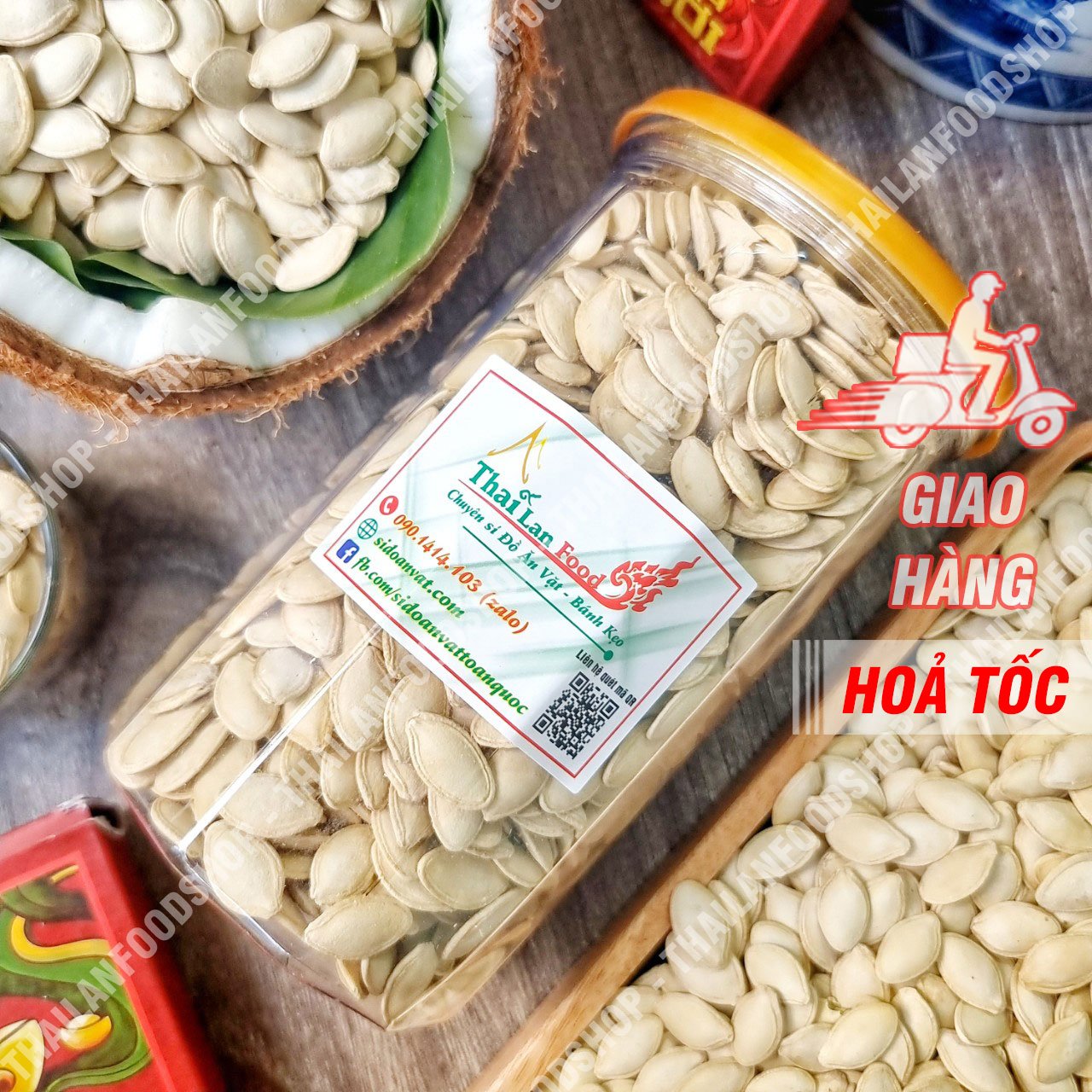 Hạt Bí Ngô Rang Tay Duy Ký - Lon 350Gr