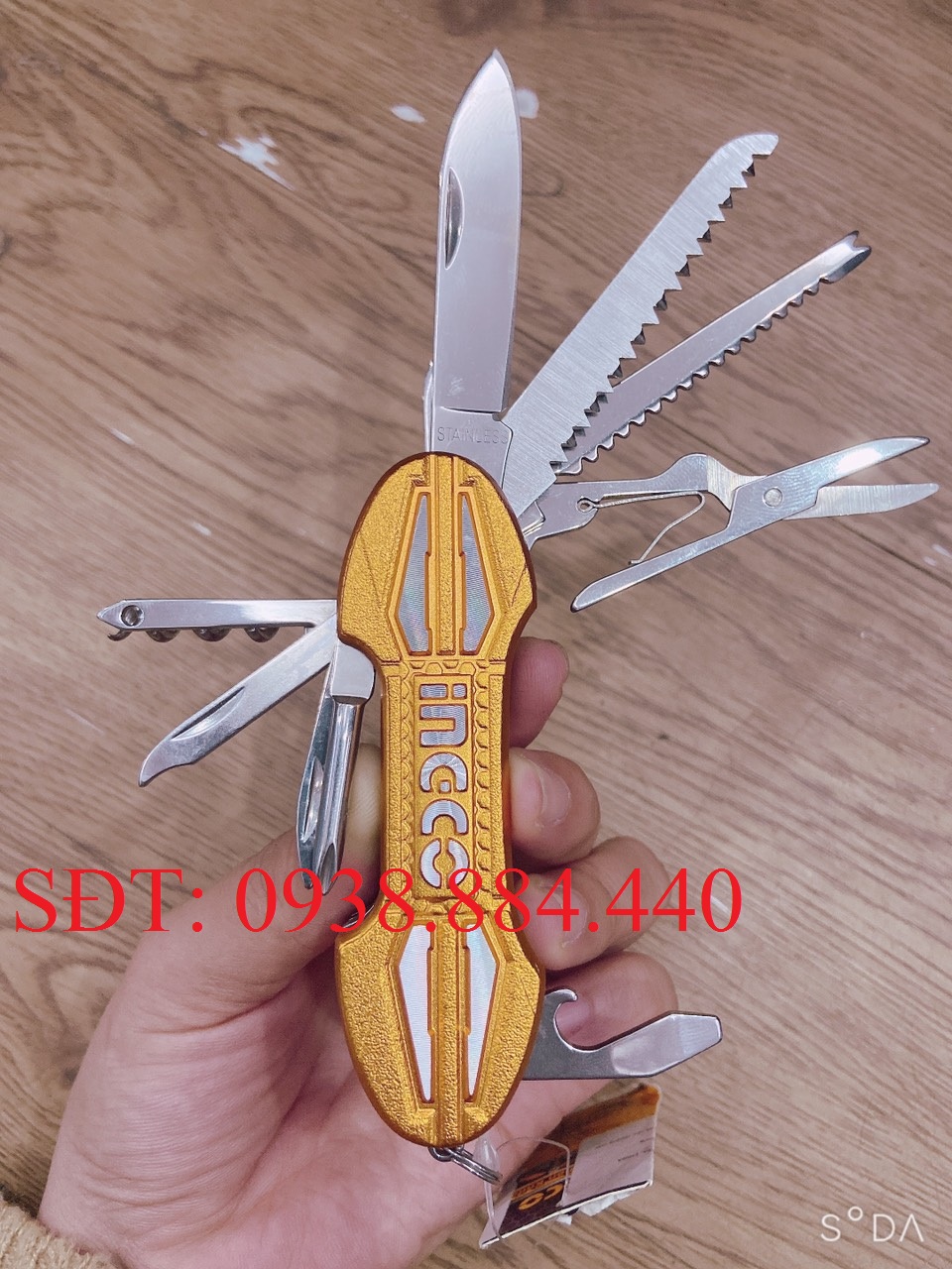 Bộ dao cắt đa năng 15 chi tiết ingco hmfk8158