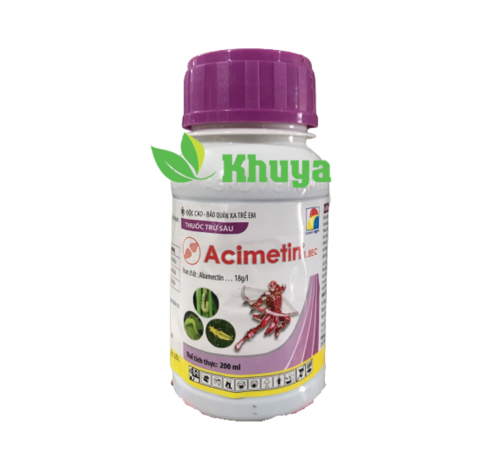 Thuốc trừ sâu Acimetin 1.8EC 200ml chuyên Sâu đã kháng thuốc