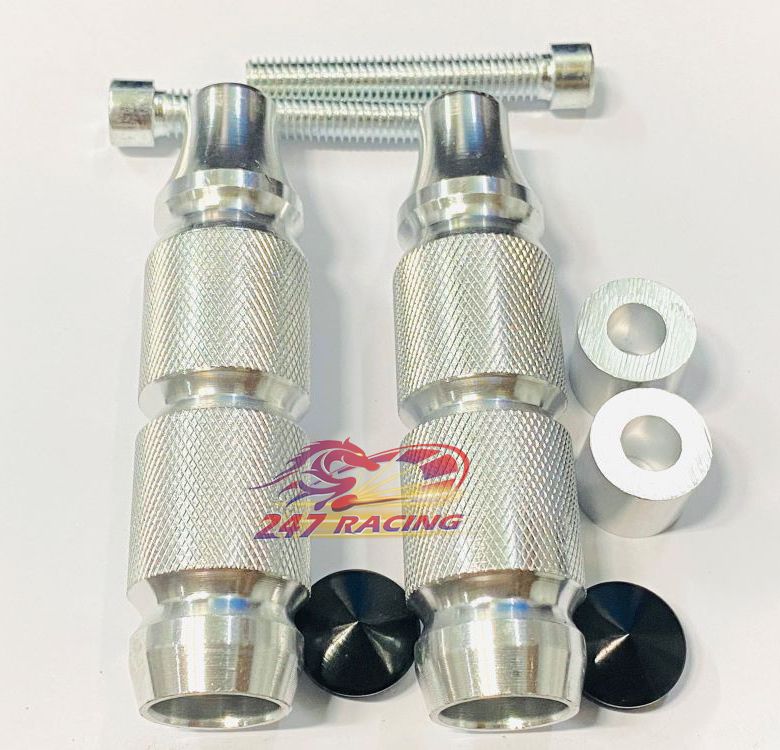 Gù chống đổ cnc đầu cao su gắn mọi loại xe máy 01