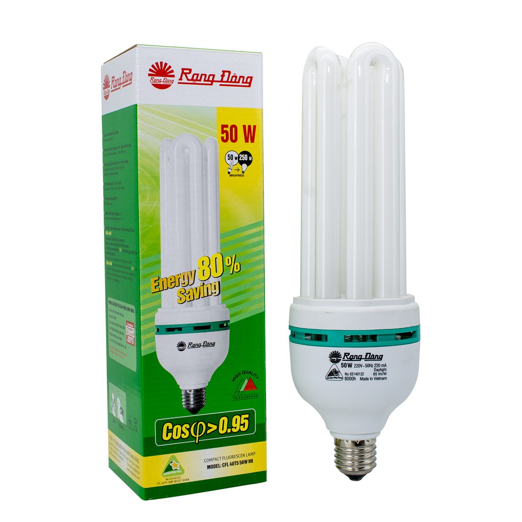 Bóng Đèn Compact Rạng Đông Đủ Cỡ Đui Xoáy Cao Cấp
