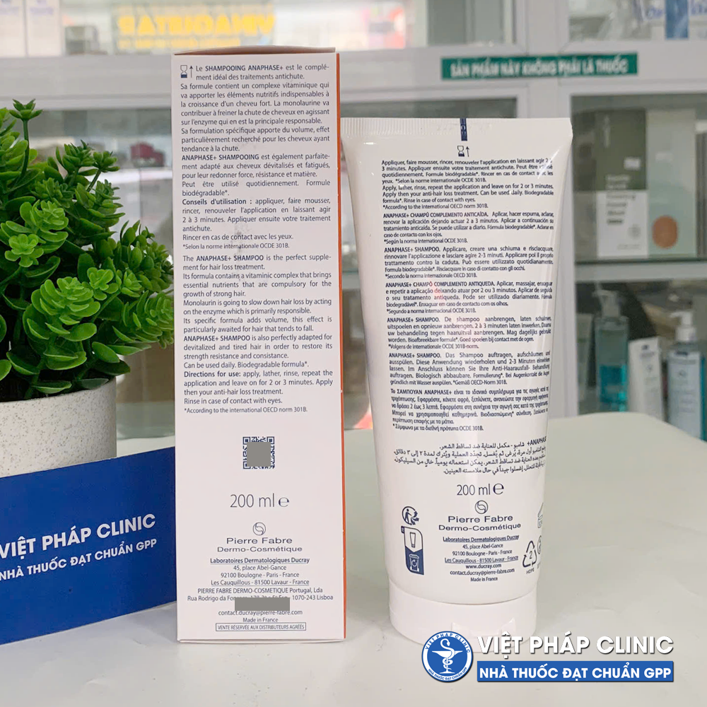 Dầu gội giúp giảm rụng tóc DUCRAY ANAPHASE+ SHAMPOO 200ml