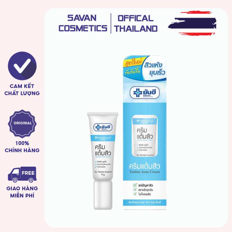 Kem thoa mụn yanhee acne cream thái lan 10g
