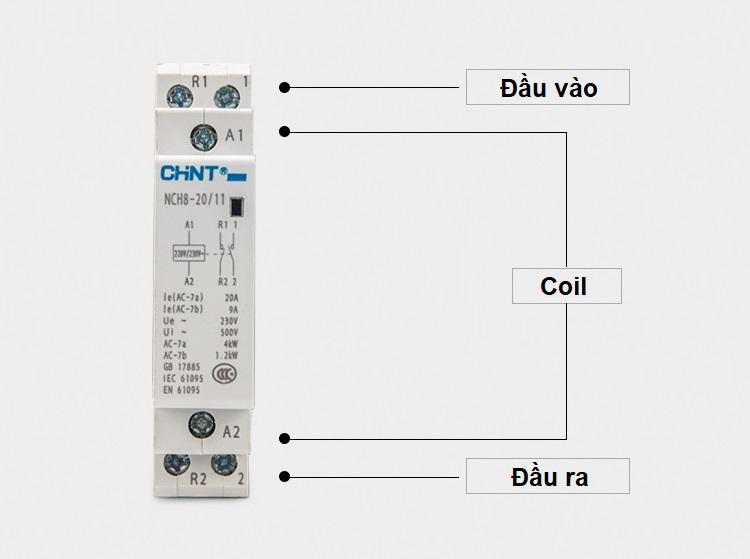 Khởi động từ 1 pha CHINT NCH8 20/20 (20A)
