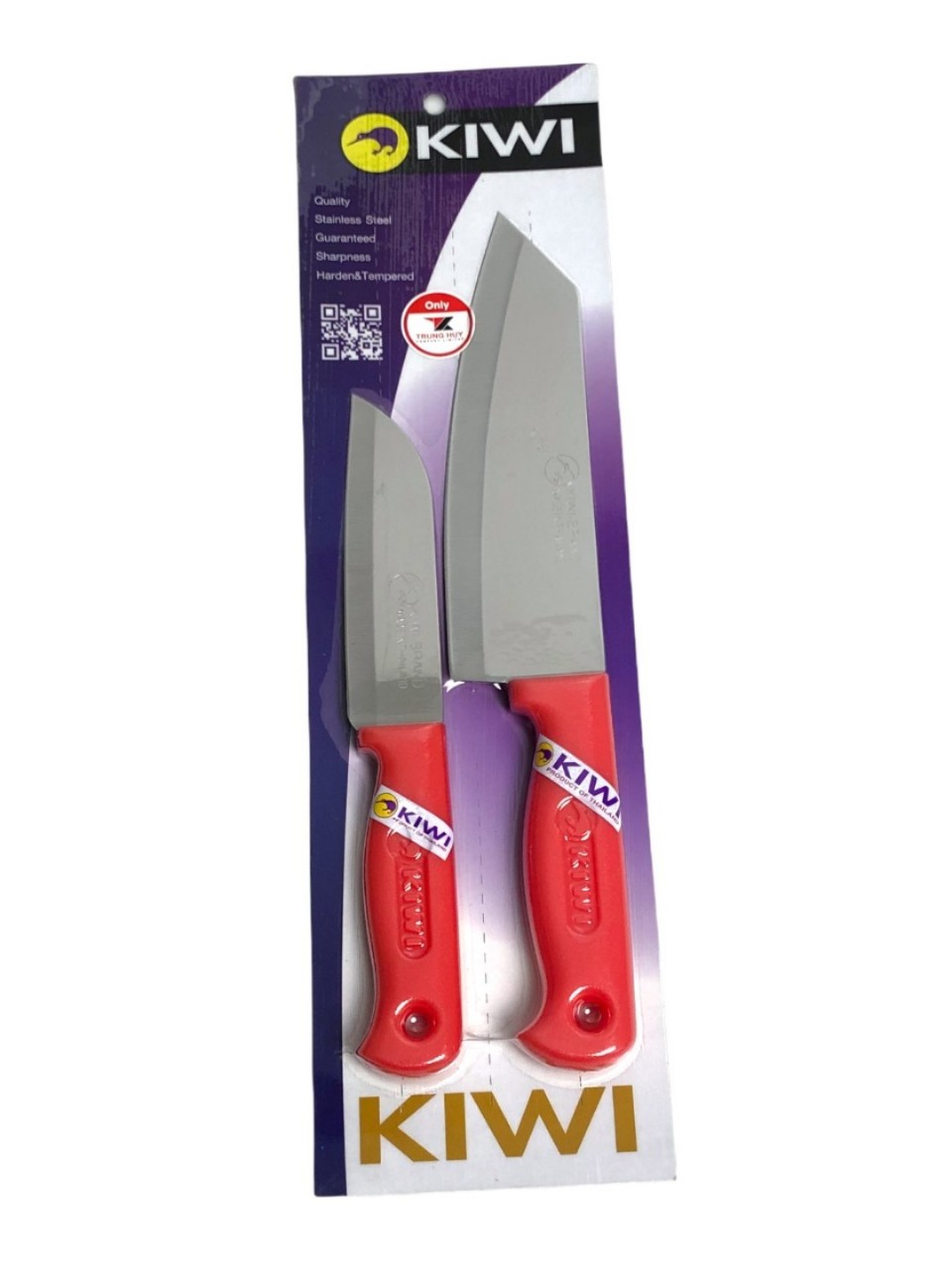 Bộ Dao Kiwi 2 Món Cán Nhựa  ( VNSET-A)
