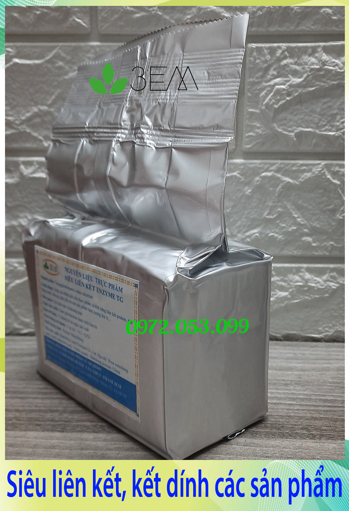 CHẤT HỖ TRỢ CHẾ BIẾN ENZYME TG/ Hỗ trợ tăng cường liên kết, tăng giòn dai cho chả lụa, chả cá,..