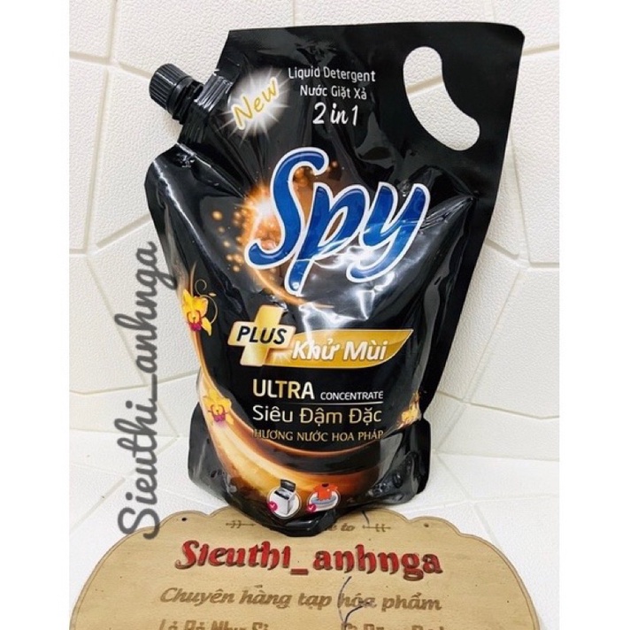 NƯỚC GIẶT XẢ 2IN1 SPY PLUS ĐEN 1500ML