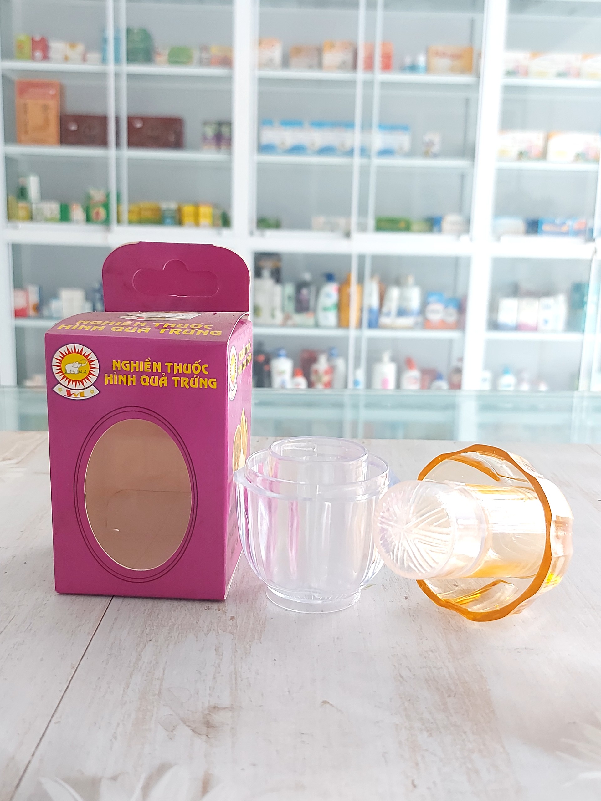 Nghiền thuốc hình quả trứng