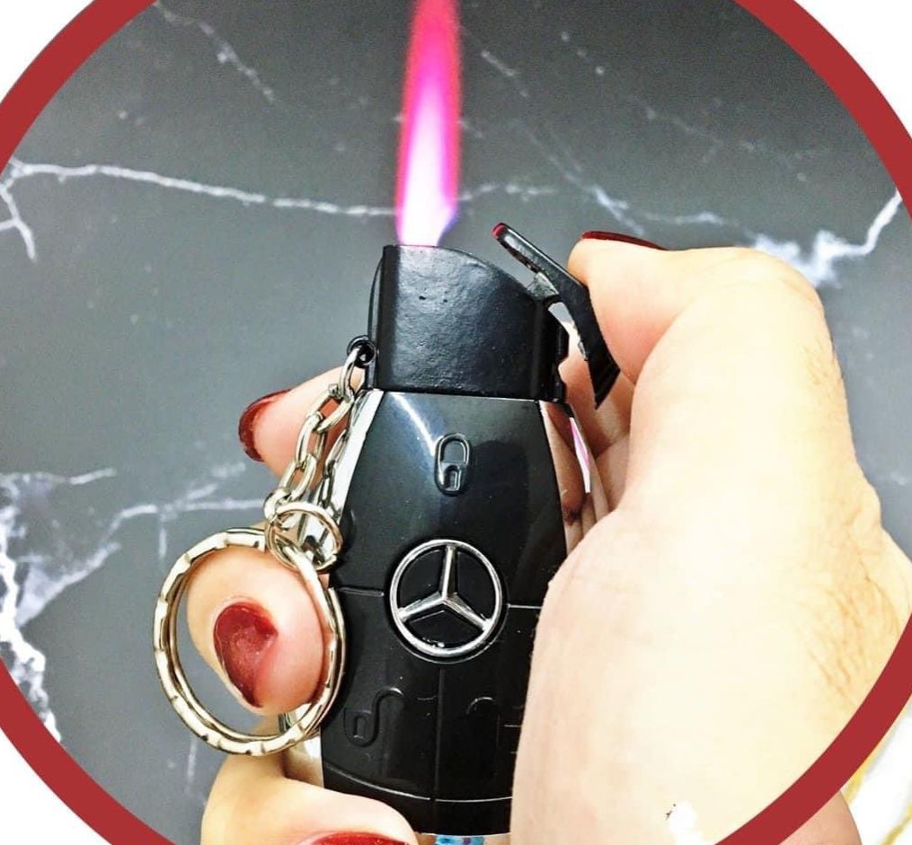 Bật lửa khè - Móc khoá xe hơi MER.CEDES(Xài gas)