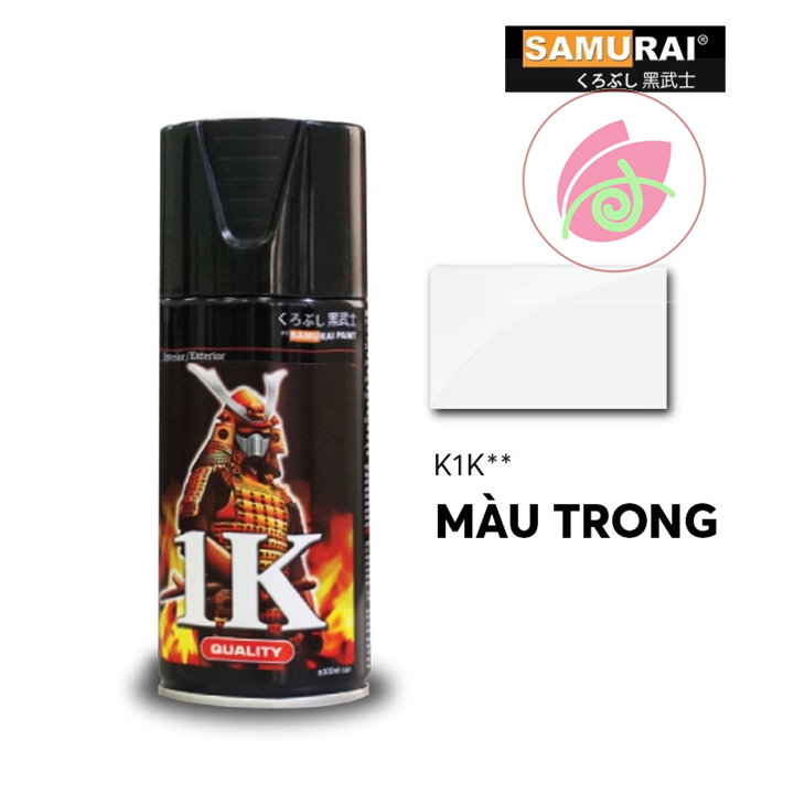 K1k sơn xịt samurai phủ bóng trong suốt