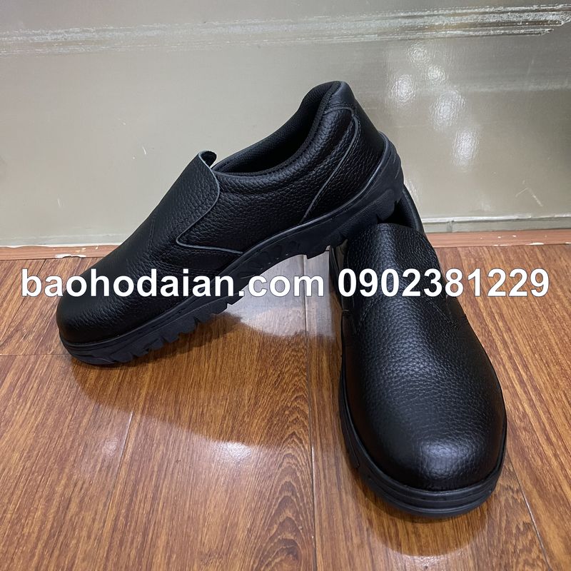 Giày bảo hộ da xỏ đen chống đâm xuyên kcep kx015