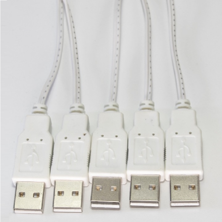 Combo 5 dây đầu cắm USB dùng cho đèn Led - Dài 30cm